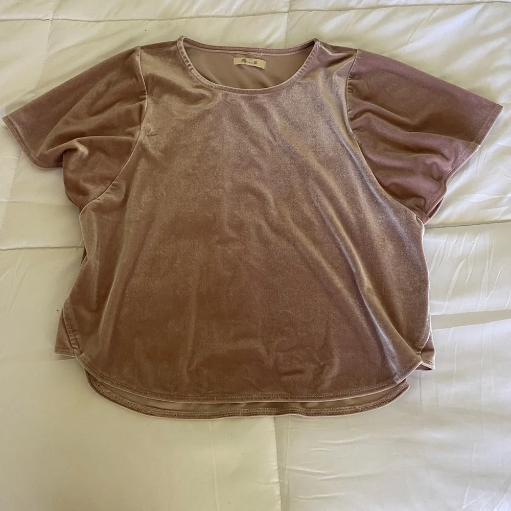 Madewell crushed velvet shirt - Picture 1 of 4